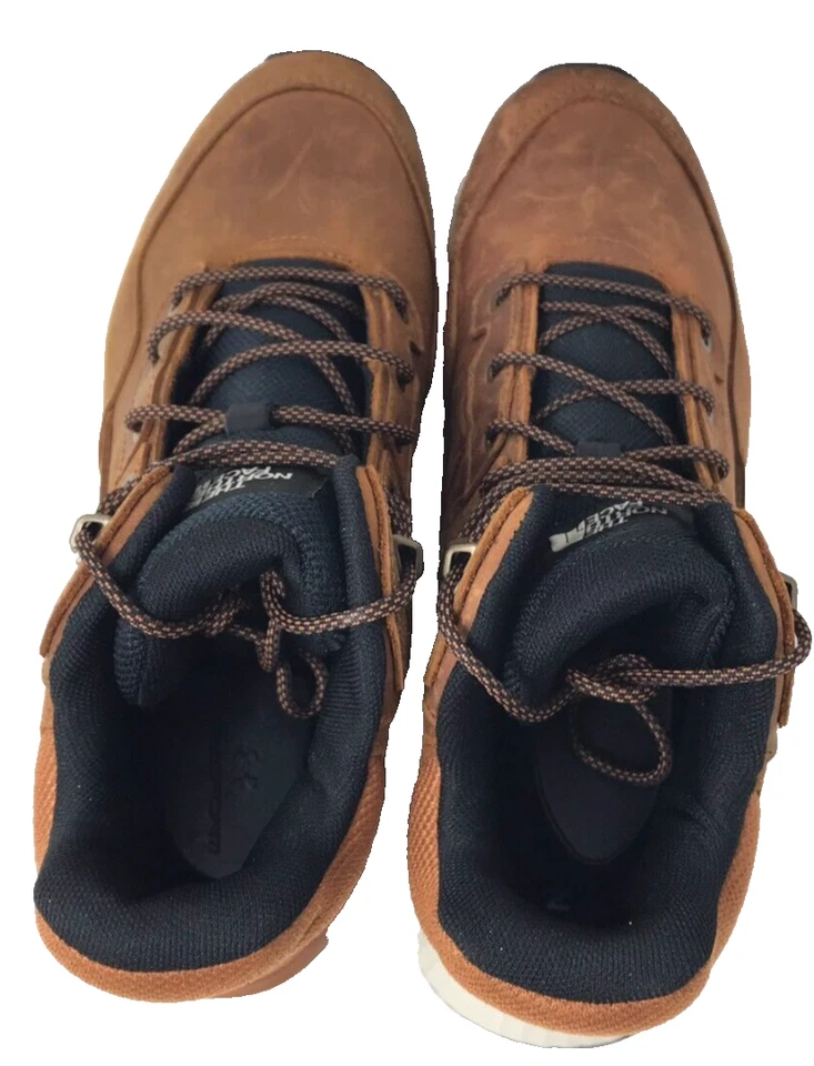 The North Face Men's Vals II Mid Leather Waterproof Boots Brown Size:14 82D - Image 4 of 4