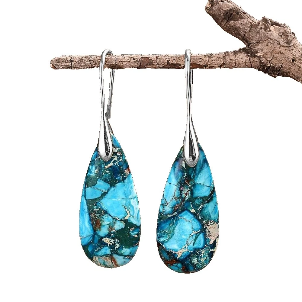 Pendientes de Moda Piedra de Jaspe