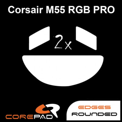Corepad Skatez Corsair M55 RGB PRO Ersatz Mausfüße Hyperglides PTFE Teflon
