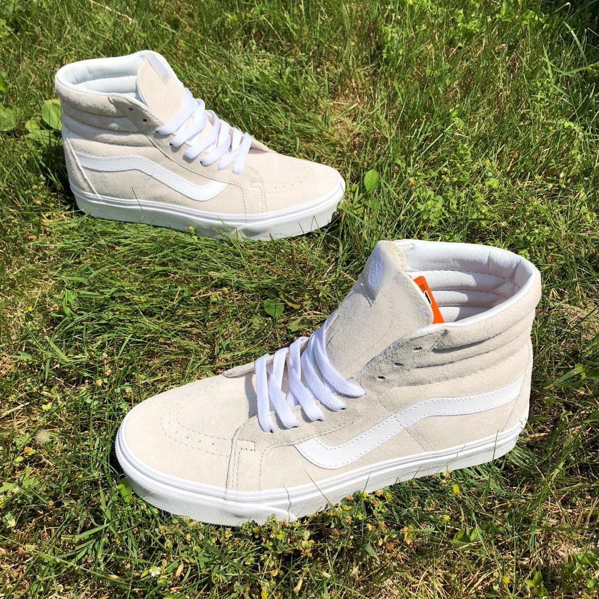 Vans mid top sales hombre blanco