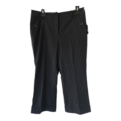 Bobby Jones Women s Dress Pants Sz 10 Striped Ankle Mid Rise New Career Office 