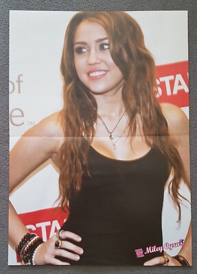 Rare Miley Cyrus (Hannah Montana)/Robert Pattinson full double paged poster
