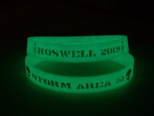 2 Storm Area 51 Glow In The Dark Bracelet Free Shipping
