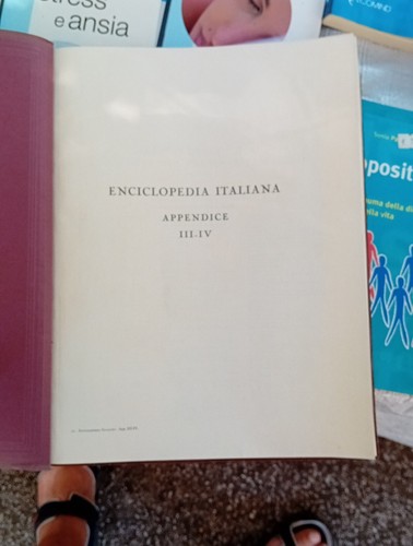 Treccani Enciclopedia Italiana Appendice 1-2-3-4 (3 Volumi) - Foto 13 di 18