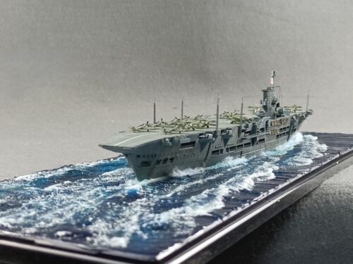 Assembled Built Battleship Diorama Model 1/700 Scale Ark Royal Aircraft Carrier - Picture 1 of 10