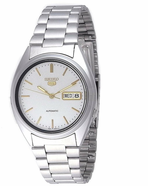 seiko 5 white face