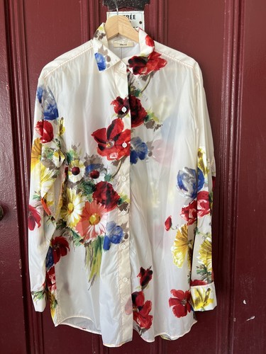 Celine Floral Long Sleeve Button Up 