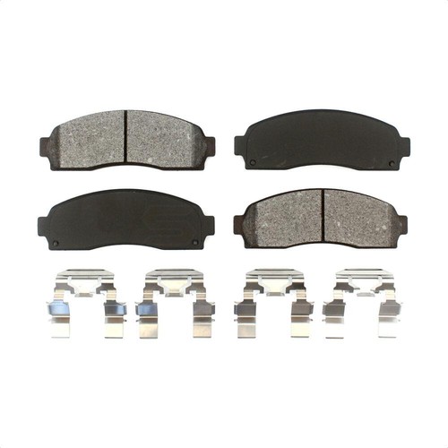 For Ford Explorer Mercury Front Coated Disc Brake Rotors & Semi-Metallic Pad Kit - Picture 4 of 12