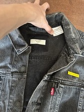 Vintage Levis Trucker Jacket 80s 90s Mens XL Black Denim USA Made