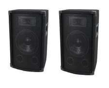 10" DJ Party Speakers PAIR Karaoke ten inch PA DJ 8ohm Garage Event Sound NEW 2