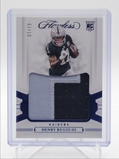 HENRY RUGGS III 2020 FLAWLESS ROOKIE PATCH SAPPHIRE RC 01/10 Q5692