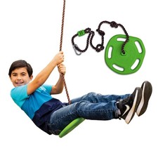 Disco Tree Swing Outdoor Adjustable Rope Heavy Duty Backyard Swing 150 lbs