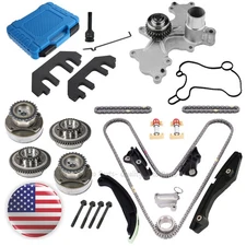 Timing Chain Kit Cam Gear Water Pump For Ford Explorer F150 Transit 350 HD 3.5L