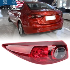 LH Outer Side Tail Light Rear Lamp Assembly For Mazda 3 2014-2018 Driver Side