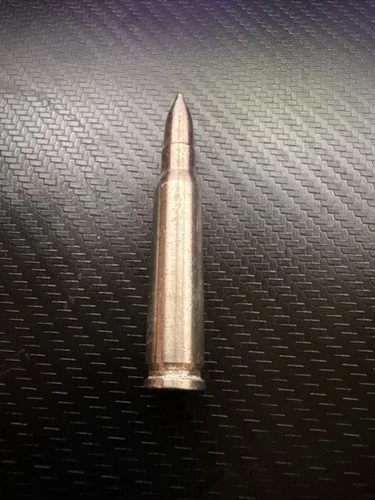Silver 2 oz 308 Caliber Bullet .999 fine Stain finish