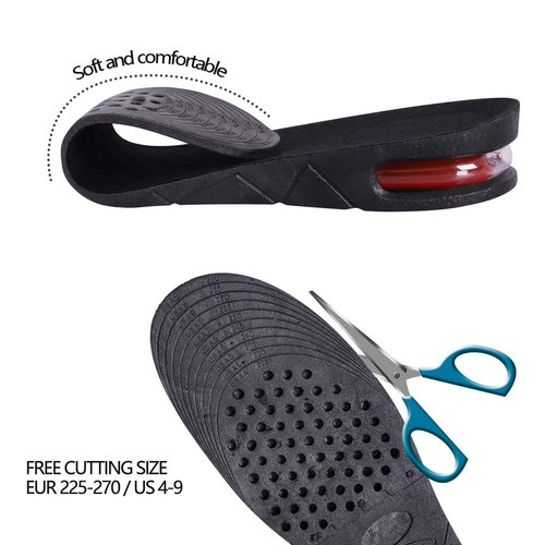 Height Increase Shoe Insoles for Men Women, 4-Layer 3.54 inch Shoe Lifts Pad ... - Picture 5 of 7