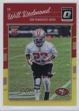 2016 Donruss Optic Rookies Red & Yellow Will Redmond #147 0x1