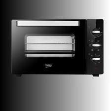 Beko - BMOF38B - Fornetto Elettrico, Cottura Ventilata, 38 Litri, 1600 W, 4 Funzioni, Timer 60 Min, Temperatura Fino A 220° - Nero, 11,4 Kg-image