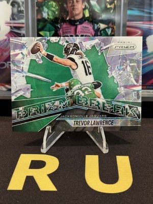 2025 Panini Prizm - Trevor Lawrence #1 Prizm Break Green Wave