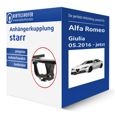G.D.W. Anhängerkupplung starr für ALFA ROMEO Giulia Typ 952 AHK