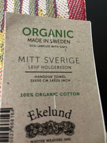 Ekelund Mitt Sverige Swedish Kitchen Towel, NEW Small Tapestry Decor Display - Picture 7 of 7