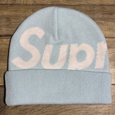 帽子 25FW Supreme Big Logo Beanie Light Blue s-l400.jpg