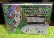2016-17 Spectra Neon Green Scope IN The Zone AutoPatch # 5/25 Nemanja Bjelica 26