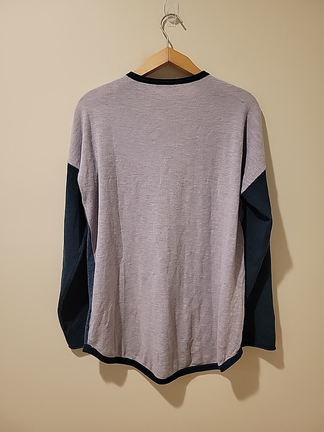 Smartwool Sweater Colorblock Shadow Pine Merino W… - image 3