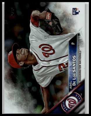2016 Topps #394 Abel De Los Santos Rainbow Foil Washington Nationals Rookie