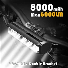 Bike Light Waterproof Flashlight USB Charging MTB Road Cycling Lamp Accessories