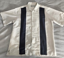 Havanera Men  s XLT Short Sleeve Button-Up Cuban Bowling Shirt Guayabera Style