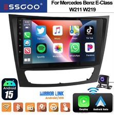 For Mercedes Benz CLS/E Class W211 W219 Car Stereo Radio Android 15 Sat Nav AHD