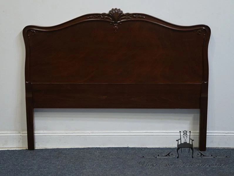 Cabecero tamaño completo estilo Duncan Phyfe tradicional caoba 930 antiguo vintage Foto 3 de 4