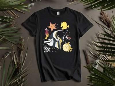 Dissney Fish Tank Gang Finding Dory Nemo T-shirt Men Women Unisex