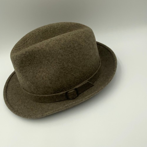 Europa Felt Fedora Hat Brown Made in Great Britain Size L - Picture 16 of 23