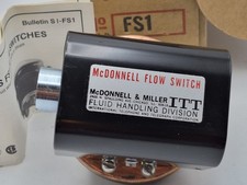 McDonnell  Miller FS1 Flow Switch ITT 1/2" NPT NEMA-1 Enclosure 100psi 225 F