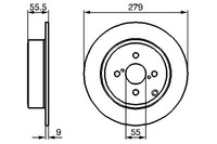 2X Bosch 0 986 479 149 Bremsscheibe FüR Toyota