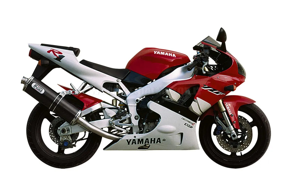 Mivv Exhaust Muffler Oval Carbon Fiber for Yamaha Yzf 1000 R1 1998 > 2001