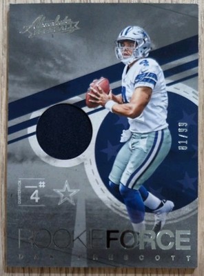 2016 Panini Absolute - Rookie Force Materials Dak Prescott /99 (MEM, RC)