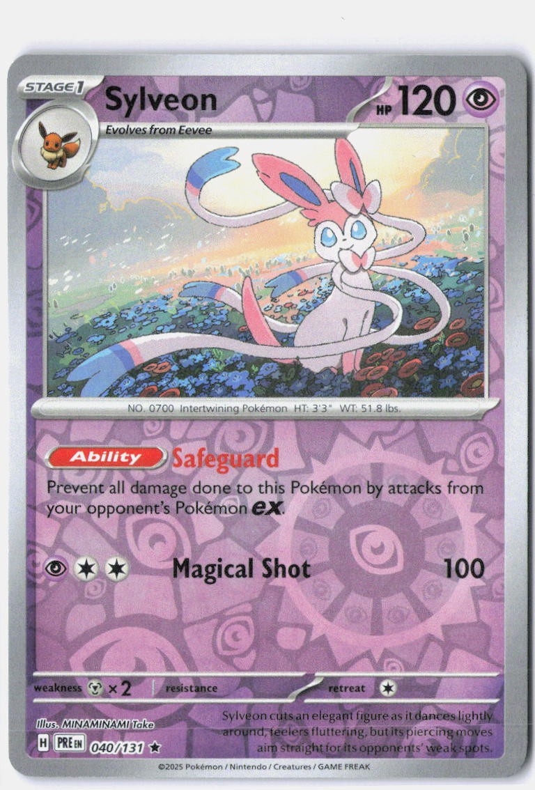 Sylveon Reverse Holo SV: Prismatic Evolutions 040/131 NM