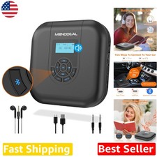 Bluetooth CD Player: Built-in Speakers, FM Transmitter, Rechargeable, Anti-Skip