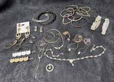 Sparkle Costume Jewelry Lot of 25 pieces Rhinestones Necklaces Earrings Bracelet