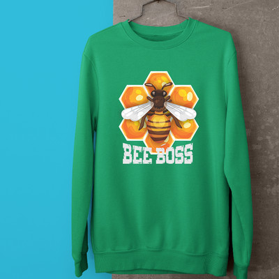 Bee Boss lustiges Sweatshirt süß Honigbiene Boss Stimmung Haltung Geschenk