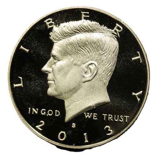 2013 S Silver proof DCam Kennedy Half Dollar- SMH 1974