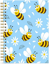 Spiral Notebook for Women, Cute A5 Journal for Work School, Aesthetic Office Sup
