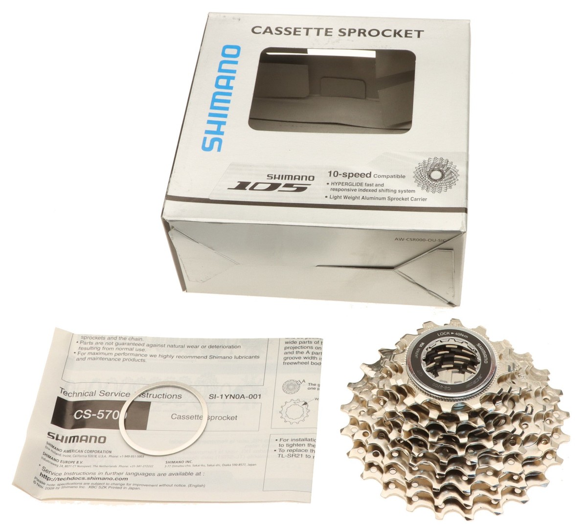 Shimano 105 CS-5700 Cassette 12-25T 10 Speed NOS New | eBay