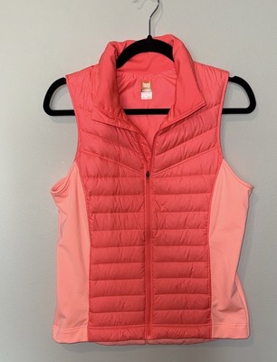 Lucy Tech Pink Vest Women s Medium Padded Down Goose Insulated Active