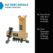 TRQ Front Complete Loaded Strut Spring Assembly Pair 2pc for Vibe Corolla Matrix