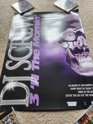 DJ Screw 3 'N The Mornin' poster rap hop Original rare Bigtyme