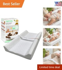 Comfortable Double-Layer Changing Pad with Non-Skid Base and Easy Clean Design